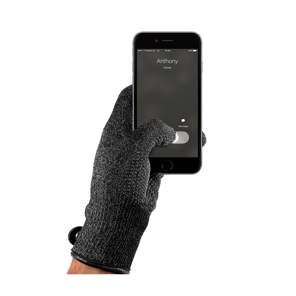 Mujjo Double-Layered hansker for Touchskjerm – Medium