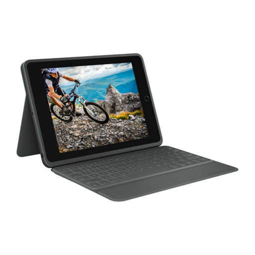 Logitech Rugged Folio Keyboard cover for iPad 10.2-tommer