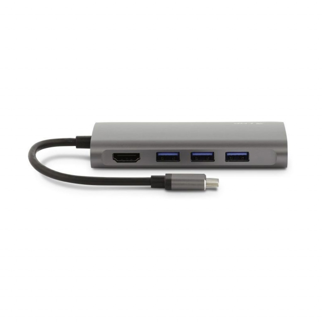 LMP USB-C mini dock HDMI/Ethernet/SD/3xUSB/USB-C - Space Grey