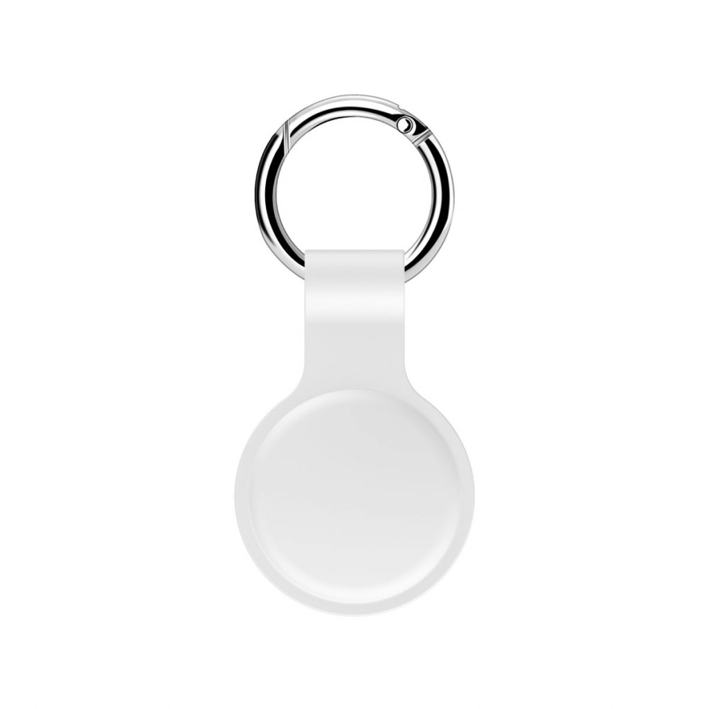 Sdesign AirTag Nøkkelring i silikon - Hvit