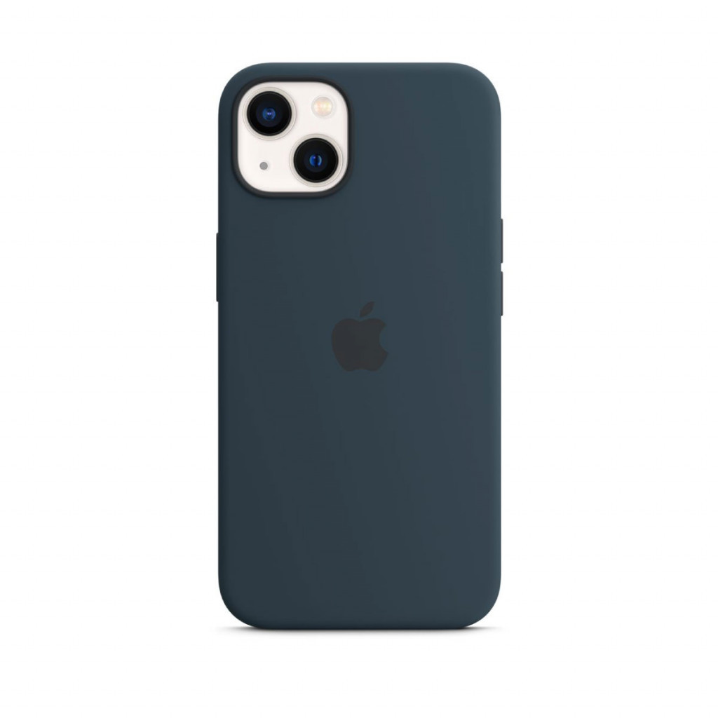 Apple Silikondeksel med MagSafe til iPhone 13 – Havdypblå