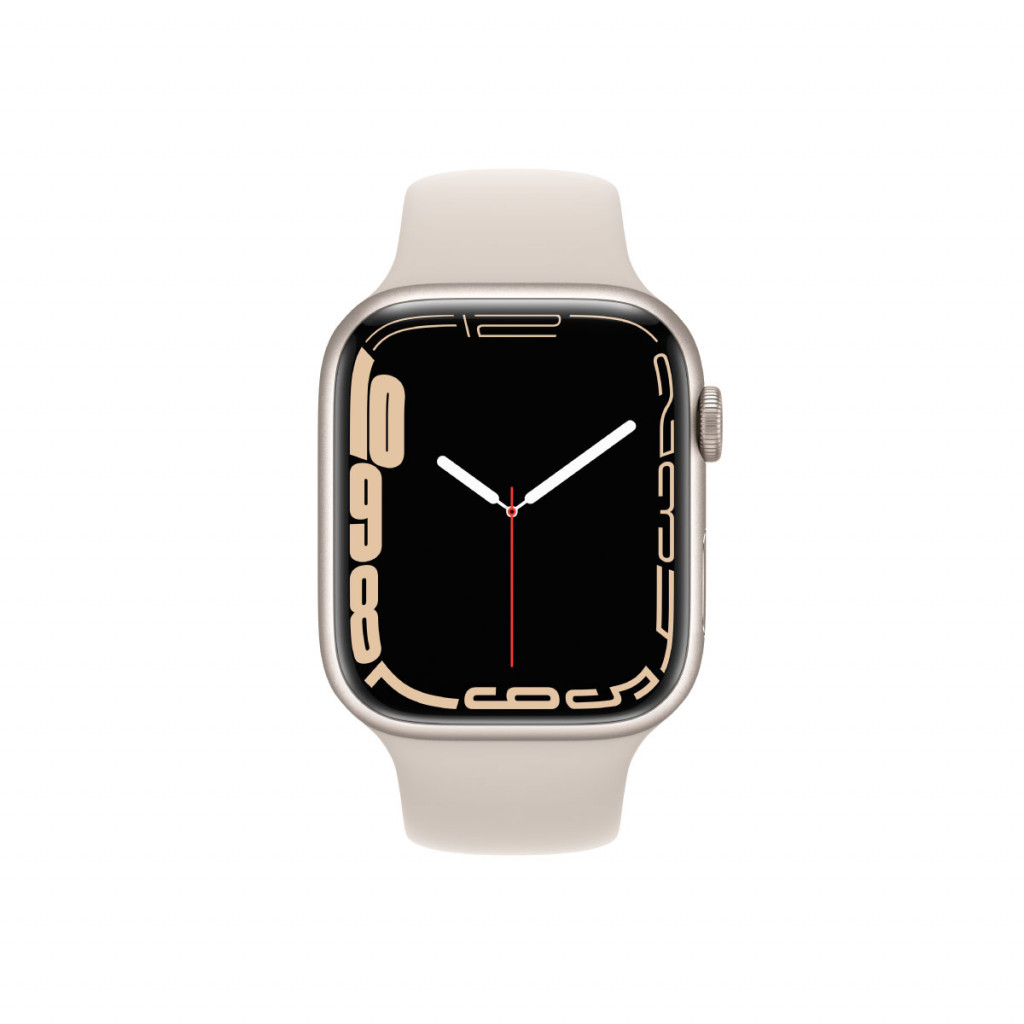 Apple Watch Series 7 GPS 45 mm – Aluminium i Stjerneskinn med Stjerneskinn Sport Band
