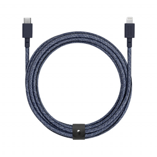 Native Union Belt Cable XL USB-C til Lightning 3m – Indigo