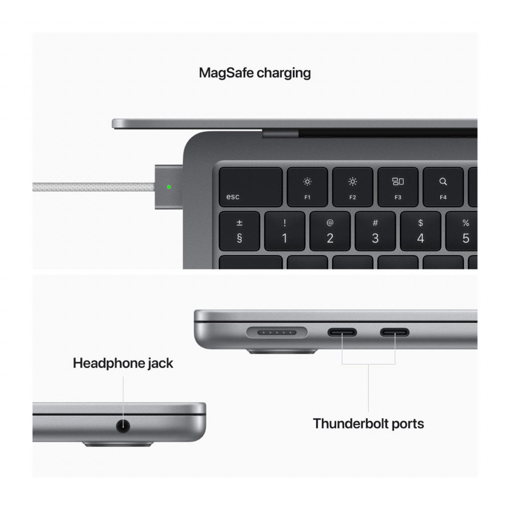 MacBook Air 13-tommer M2 512GB Stellargrå