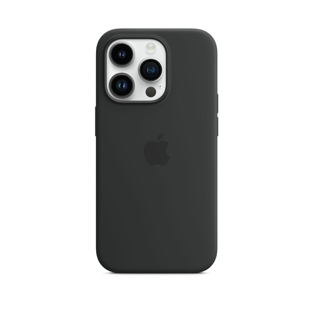Apple Silikondeksel med MagSafe til iPhone 14 Pro – Midnatt