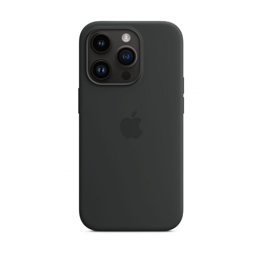 Apple Silikondeksel med MagSafe til iPhone 14 Pro – Midnatt