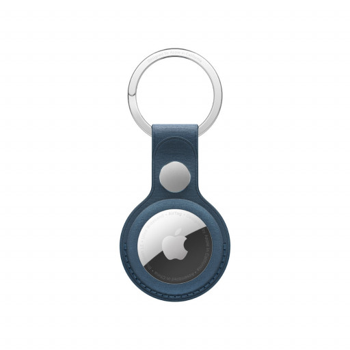 Apple AirTag nøkkelring i finvev - Stillehavsblå